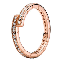Pandora 'Sparkling Overlapping' Ring für Damen