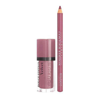 Bourjois Crayon à lèvres, Stick Levres 'Rouge Edition Velvet' - 14 Plum Plum Girl 2 Pièces