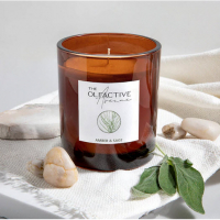 StoneGlow 'Amber & Sage' Scented Candle - 250 g
