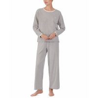 LAUREN Ralph Lauren Women's 'Knit Wide-Leg' Top & Pajama Trousers Set