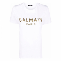Balmain T-shirt 'Logo' pour Femmes