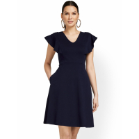New York & Company Women's Short-Sleeved Dress