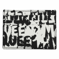 Alexander McQueen Men's 'Graffiti-Logo' Card Holder