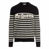 Alexander McQueen Men's 'Logo Stripe' Sweater