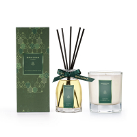 Bahoma London Candle & Diffuser Set - Vetiver & Green Leaf 160 g, 100 ml
