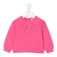 Emporio Armani Kids 'Embroidered-Logo' Sweatshirt für Baby Mädchen