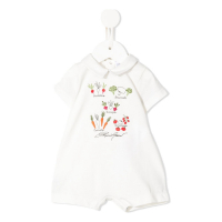 Emporio Armani Kids Baby Boy's 'Embroidered-Vegetables' Romper