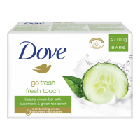 Dove 'Go Fresh Fresh Touch' Soap Bar - 100 g, 4 Pieces