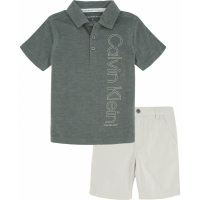 Calvin Klein 'Logo' Polohemd & Shorts Set für Kleiner Jungen