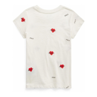 Ralph Lauren 'Graphic' T-Shirt für Kleinkind Mädchen
