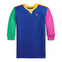 Ralph Lauren 'Color-Blocked' Pullover-Kleid für Kleinkind Mädchen