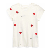 Ralph Lauren 'Graphic' T-Shirt für Kleine Mädchen