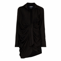 Jacquemus Robe portefeuille 'Bahia Knotted Draped' pour Femmes