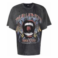 Dsquared2 T-shirt 'Distressed-Finish Graphic' pour Hommes