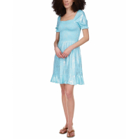 Michael Kors 'Smocked' Kleid mit kurzem Ärmeln für Damen
