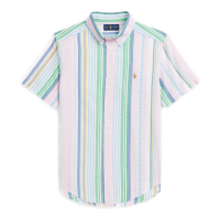 Ralph Lauren 'Striped Seersucker' Kurzärmeliges Hemd für großes Jungen