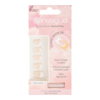 Invogue Faux Ongles 'Pink French Square' - 24 Pièces