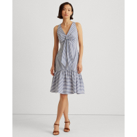 LAUREN Ralph Lauren Women's 'Tie-Front' Sleeveless Dress