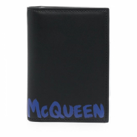 Alexander McQueen Men's 'Graffiti-Logo' Wallet