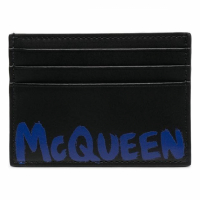 Alexander McQueen Men's 'Graffiti-Logo' Card Holder