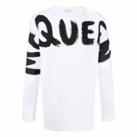 Alexander McQueen T-Shirt manches longues 'Logo' pour Hommes