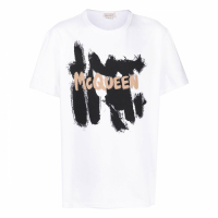 Alexander McQueen Men's 'Graffiti Logo' T-Shirt