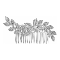 INC International Concepts Women's 'Silver-Tone Pavé Leaf Sprig' Hair Comb