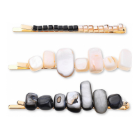 INC International Concepts Women's 'Beaded Stone' Hair Clips Set - 3 Pieces