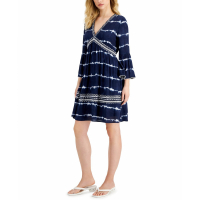 INC International Concepts Women's 'Tie-Dyed' Long-Sleeved Dress
