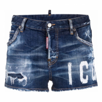 Dsquared2 Women's 'Faded Distressed' Denim Shorts