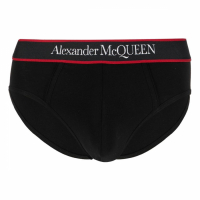 Alexander McQueen Men's 'Logo-Waistband' Briefs