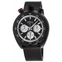 Gevril Men's Canal Street Black Automatic Chronograph Watch