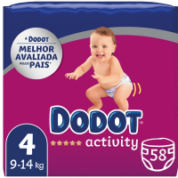 Dodot Couches 'Activity T4' - 9-14 kg 58 Pièces