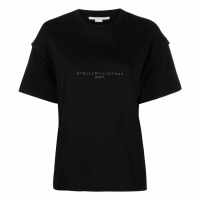 Stella McCartney 'Sequin Logo' T-Shirt für Damen
