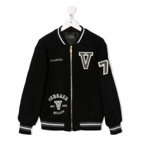 Versace 'Logo Patch' Bomberjacke für großes Jungen