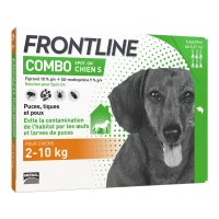 Frontline 'Combo Spot-On Dog' Antiparasitic - 2 to 10kg 6 Doses