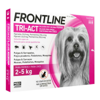 Frontline 'Tri-Act Dog' Antiparasitic - 2 to 5kg 3 Doses