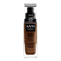 Nyx Professional Make Up Fond de teint 'Can'T Stop Won'T Stop Full Coverage' - Deep Rich 30 ml