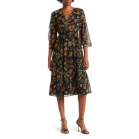 Calvin Klein 'Floral' Midi Kleid für Damen
