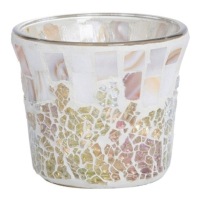 Yankee Candle Bougeoir 'Gold & Pearl Mosaic Votive'