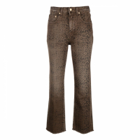 Golden Goose Deluxe Brand 'Faded Leopard Kick Flare' Jeans für Damen