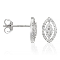 Le Diamantaire 'Feuille de Diamants' Earrings