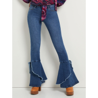 New York & Company Jeans 'Ruffle Flare' pour Femmes