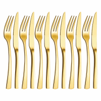 Aulica Set Of 12 Gold Cutlery