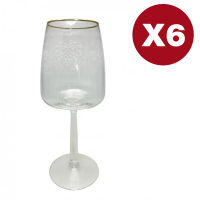 Aulica Arabesque Wine Glasses - Set Of 6
