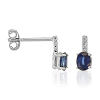 Atelier du diamant Women's 'Songe Bleu Nuit' Earrings