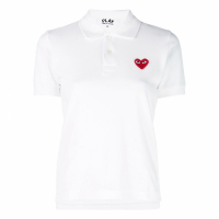 Comme Des Garçons Play Women's 'Logo Heart' Polo Shirt
