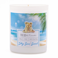 Ted&Friends Bougie parfumée 'Sky Sun & Sand' - 220 g