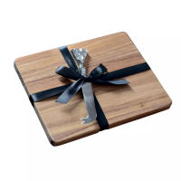 Aulica Acacia Tray With Cheese Knife