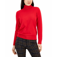 Tommy Hilfiger Women's 'Solid Buttoned Cuff Stella' Sweater